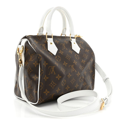 Louis Vuitton Monogram LV Match Speedy Bandouliere 25 White 3 of 14