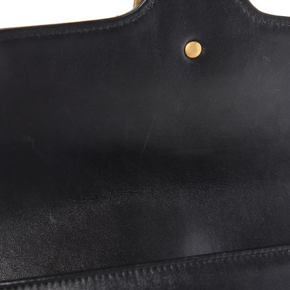 Gucci Calfskin Matelasse Pearly GG Marmont Chain Belt Bag Black 8 of 8