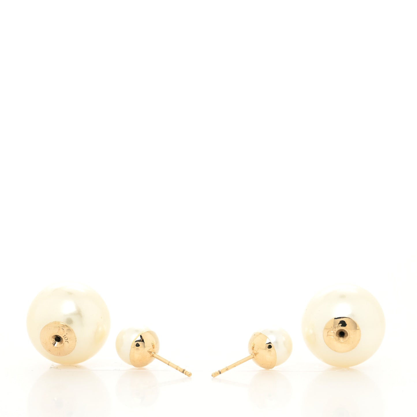 Pearl Mise En Dior Tribal Earrings Gold