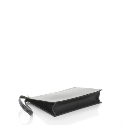 Celine Smooth Calfskin Ring Clutch w Dragonne Black 4 of 7