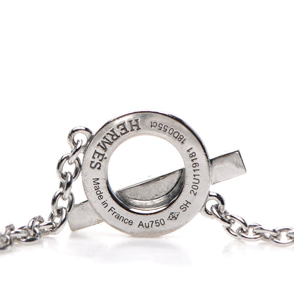 Hermes 18K White Gold Diamond Finesse Bracelet SH 3 of 4