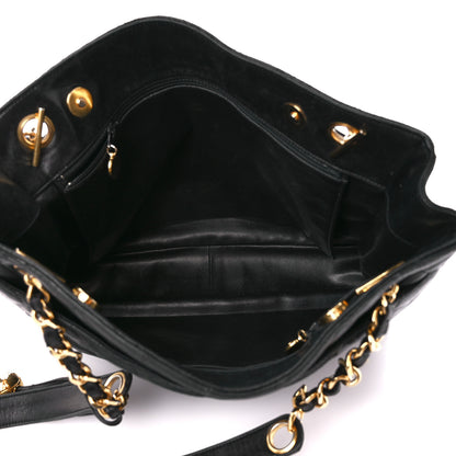 Chanel Lambskin Quilted Shoulder Bag Black 5 of 14