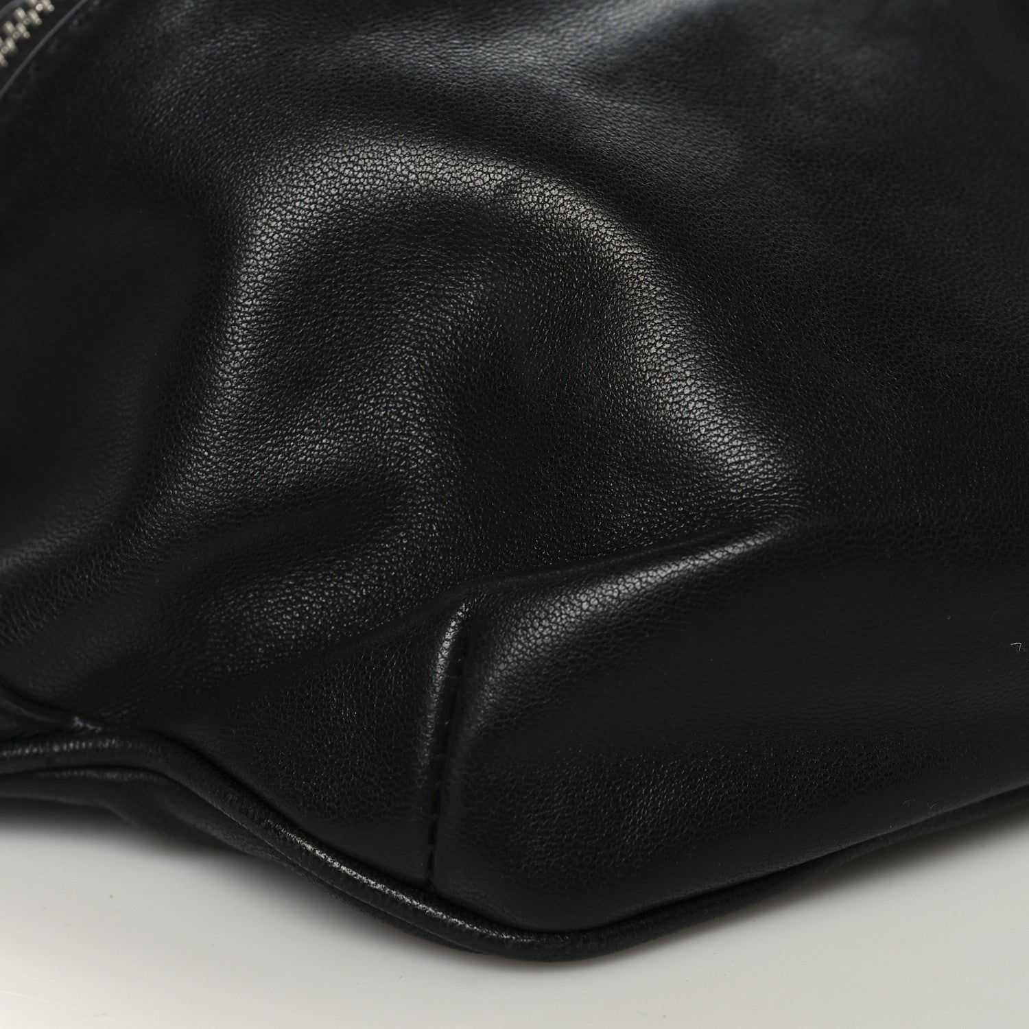 Saint Laurent Lambskin Monogram Belt Bag Black 8 of 9