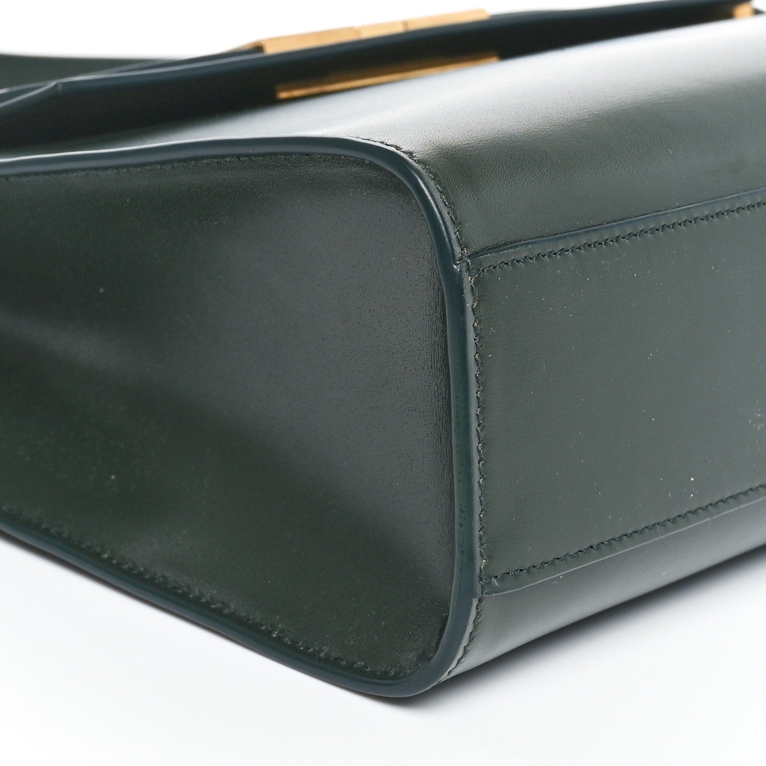 Saint Laurent Smooth Calfskin Manhattan Shoulder Bag Dark Green 8 of 9