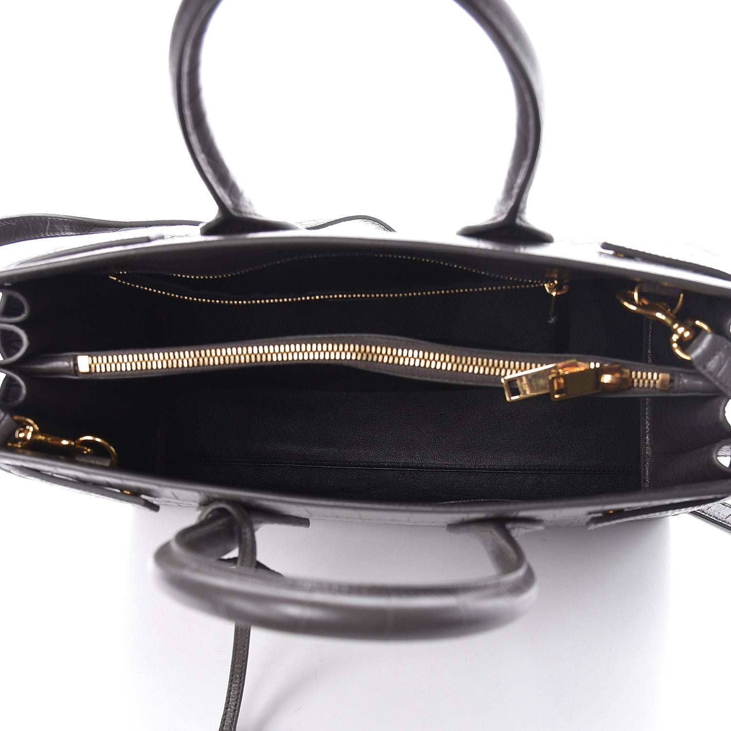 Saint Laurent Crocodile Embossed Small Sac De Jour Fog 5 of 9