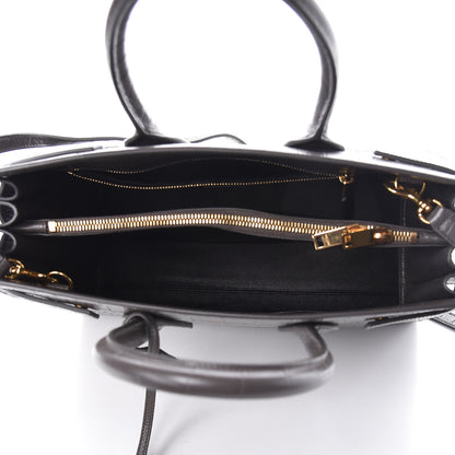 Saint Laurent Crocodile Embossed Small Sac De Jour Fog 5 of 9
