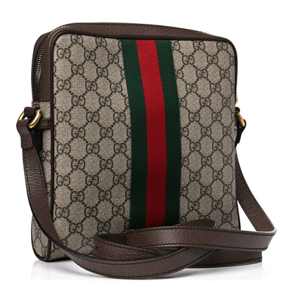 Gucci GG Supreme Monogram Web Small Ophidia Messenger Bag Brown 3 of 13