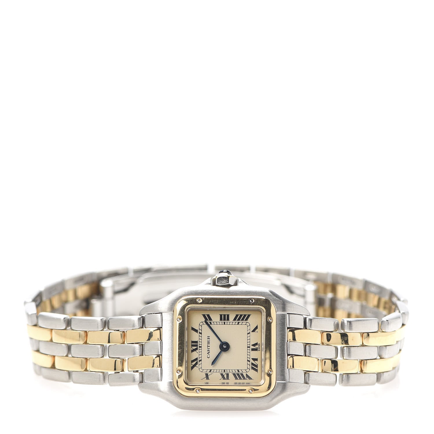Cartier Stainless Steel 18K Yellow Gold 22mm Panthere Quartz Watch 3 of 6