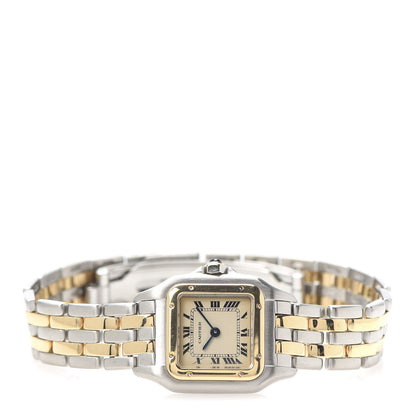 Cartier Stainless Steel 18K Yellow Gold 22mm Panthere Quartz Watch 3 of 6