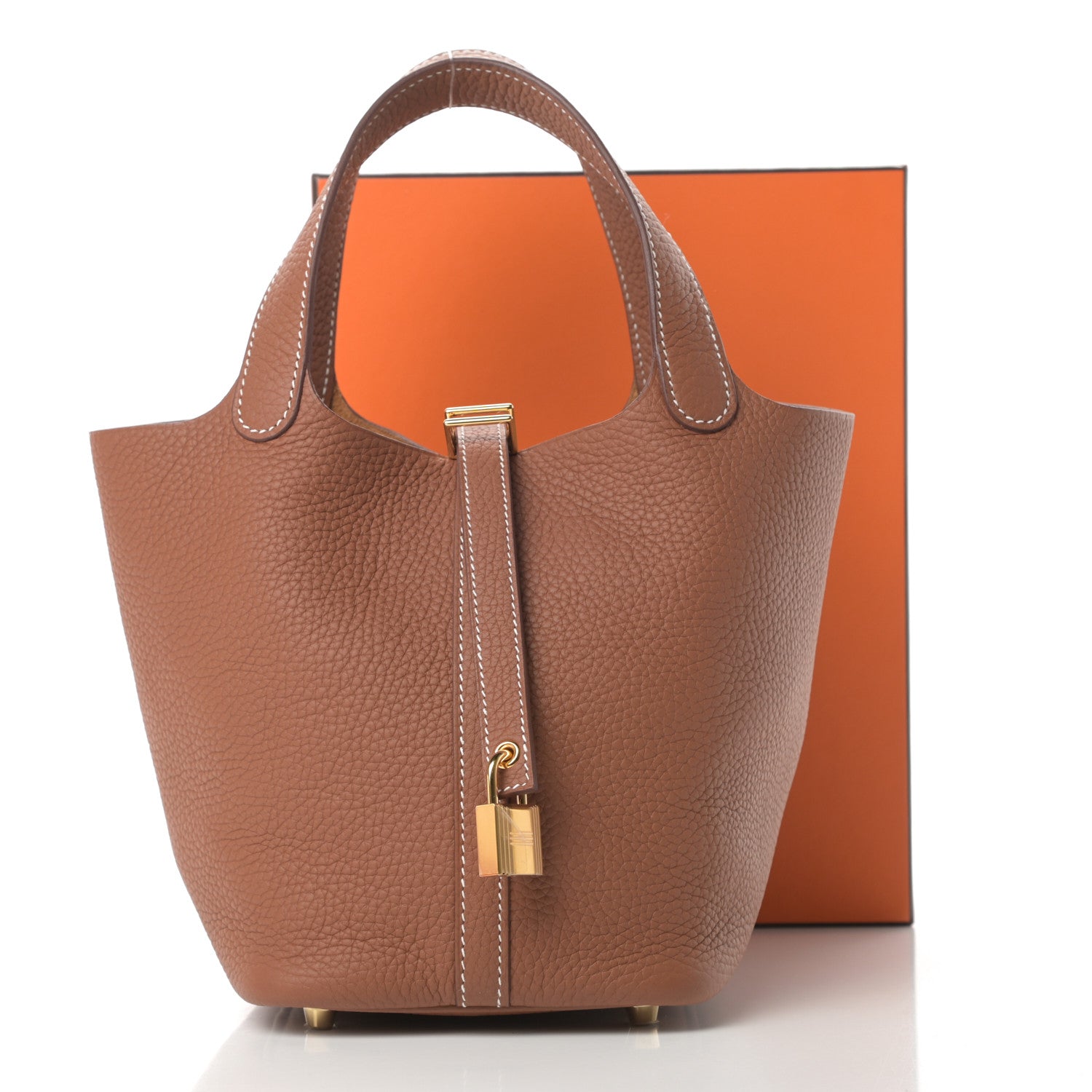 Hermes Taurillon Clemence Picotin Lock 18 PM Gold 11 of 11
