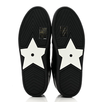 Christian Dior Calfskin Suede Logo Sneakers 36 Black 5 of 11