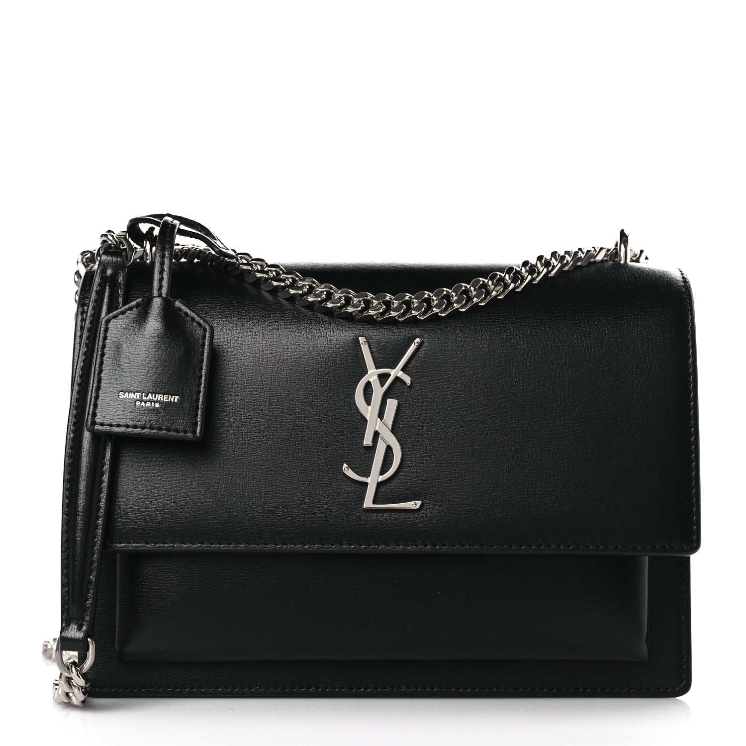 Saint Laurent Calfskin Medium Monogram Sunset Black 1 of 9