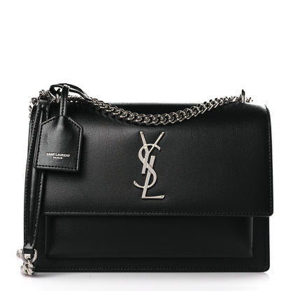 Saint Laurent Calfskin Medium Monogram Sunset Black 1 of 9