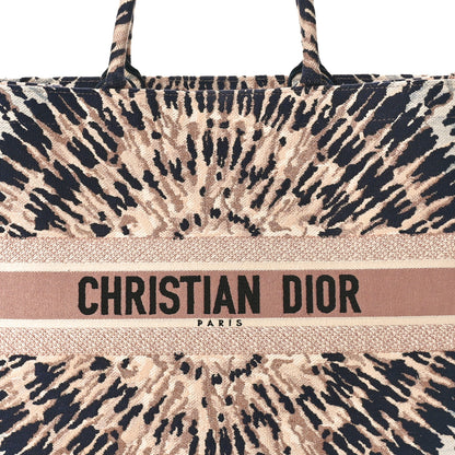 Christian Dior Canvas Embroidered Tie Dye Large Book Tote Multicolor 8 of 11