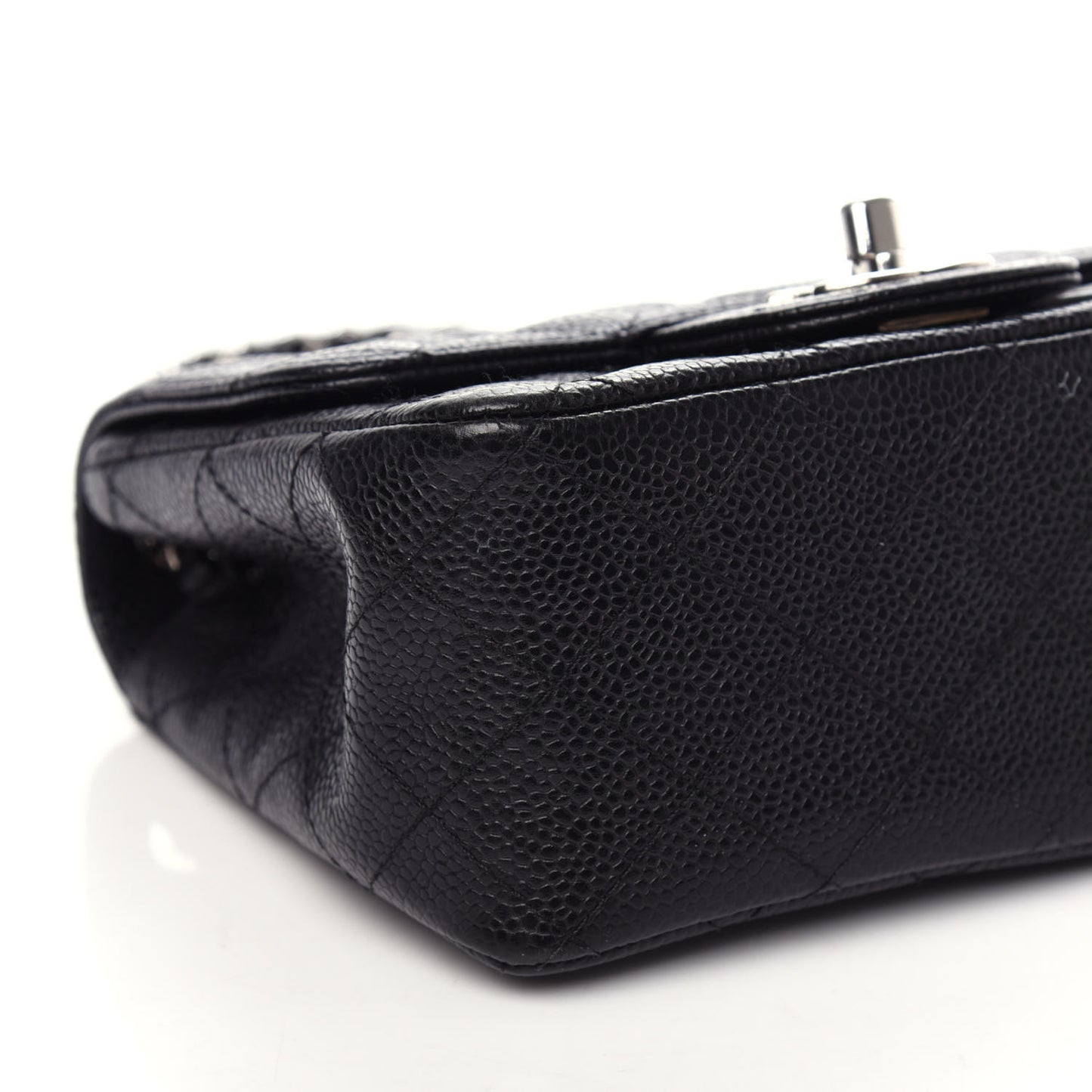 Caviar Quilted Mini Square Flap Black