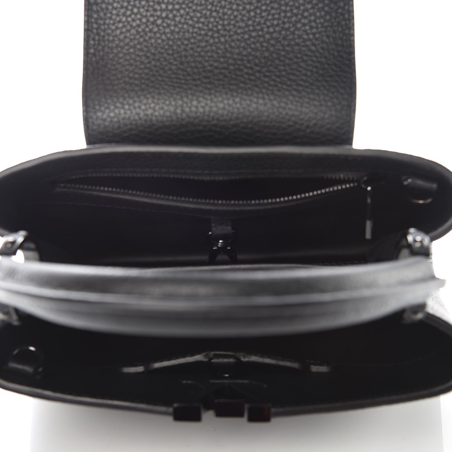 Louis Vuitton Taurillon Capucines BB Black 5 of 9