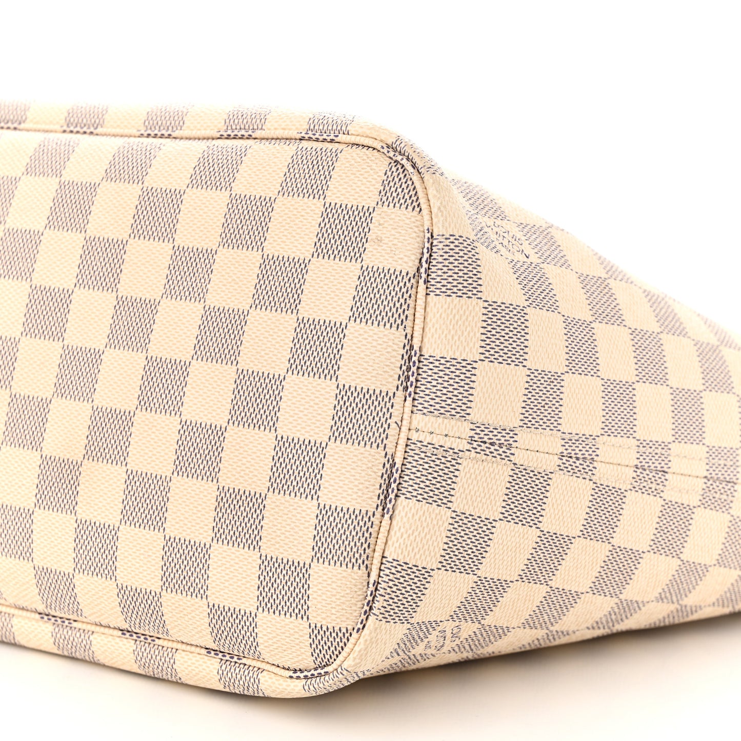 Damier Azur Braided Neverfull MM Pink