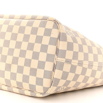Louis Vuitton Damier Azur Braided Neverfull MM Pink 10 of 11