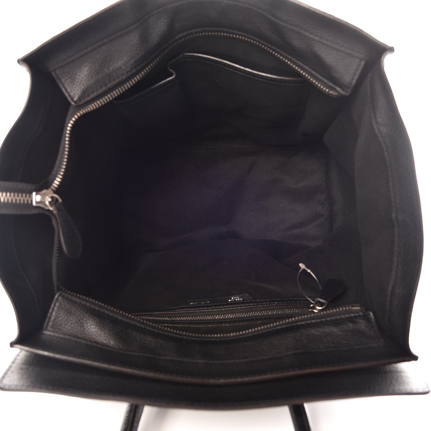 Drummed Calfskin Mini Luggage Black
