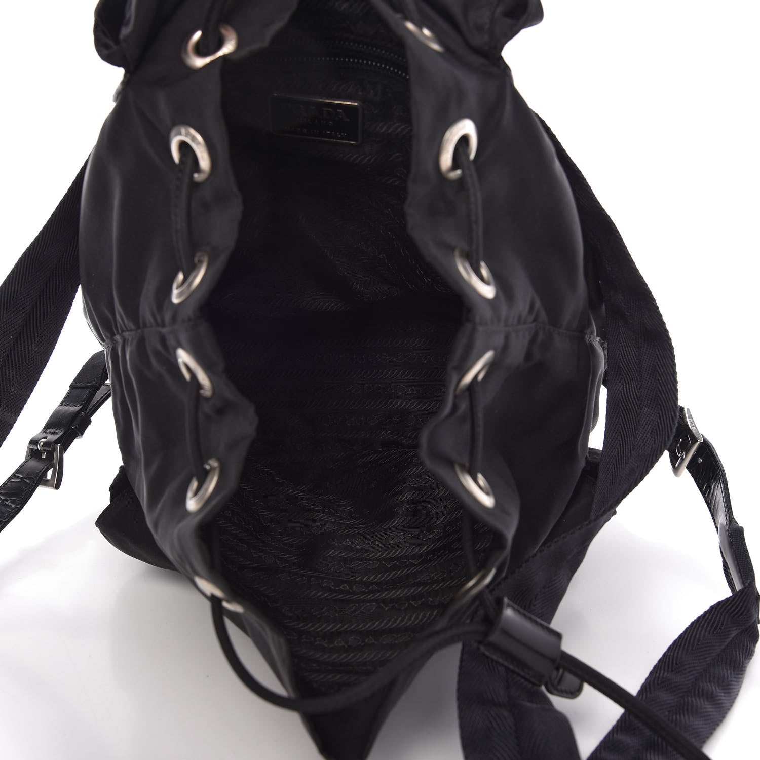 Prada Tessuto Nylon Vela Small Backpack Black 5 of 10