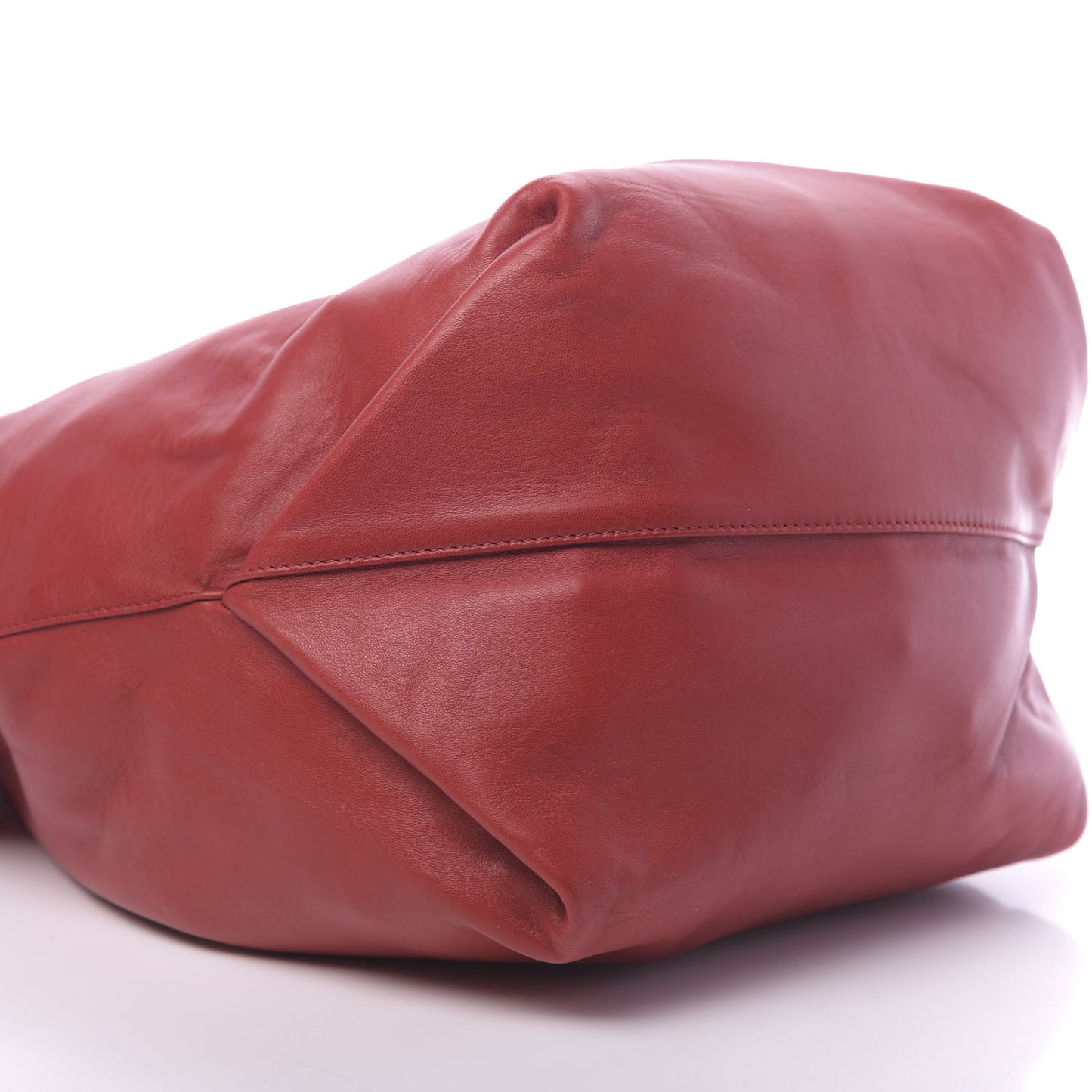 Lambskin Small Teddy Bucket Bag Eros Red