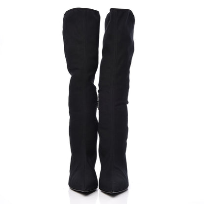 Gucci Canvas D Ring Tall Boots 38 Black 2 of 9