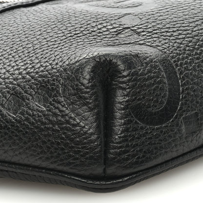Gucci Piuma Calfskin Jumbo GG Embossed Small Belt Bag Black 7 of 8