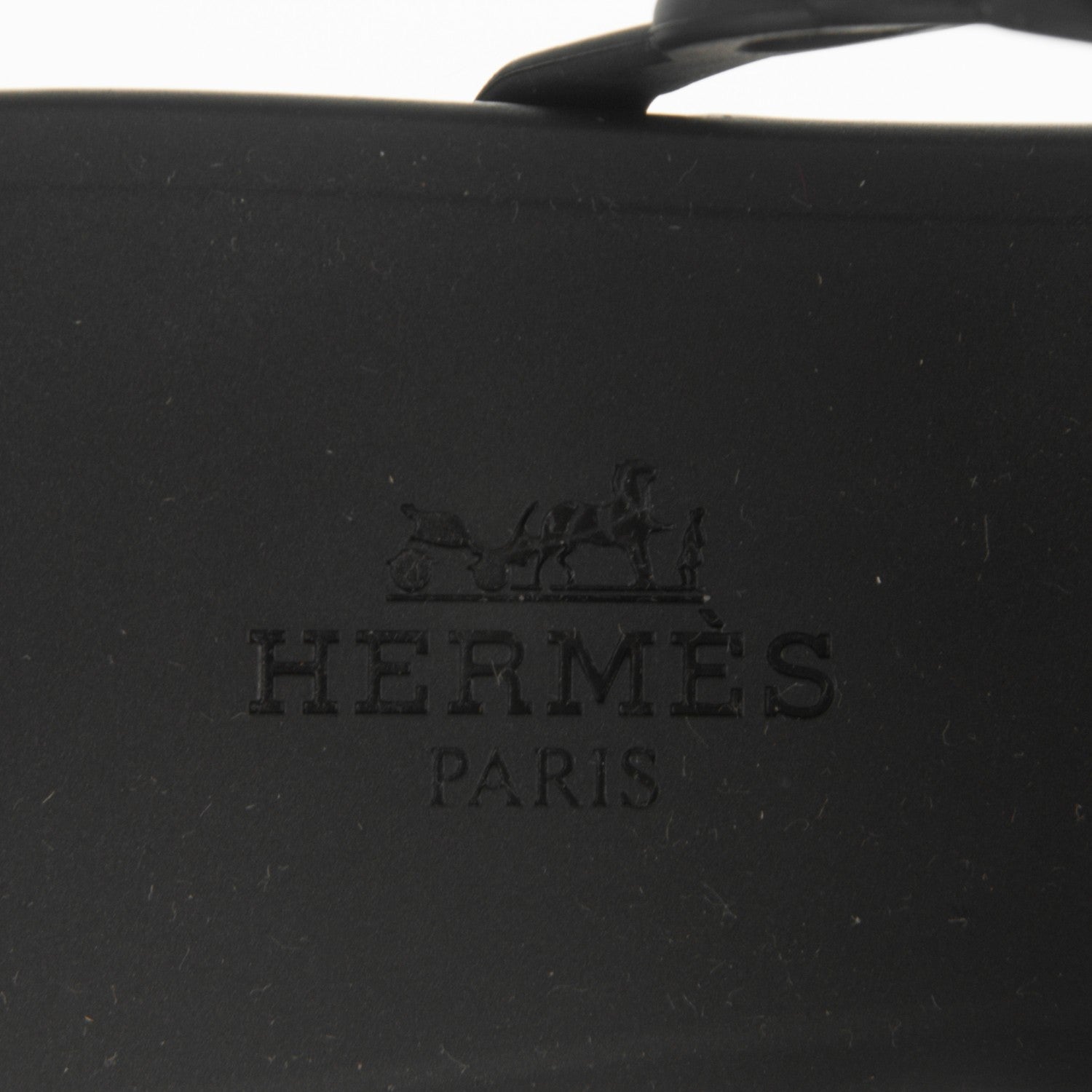 Hermes Rubber Chaine d'Ancre Nude Sandals 38 Black 7 of 7