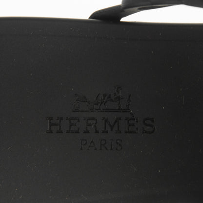Hermes Rubber Chaine d'Ancre Nude Sandals 38 Black 7 of 7