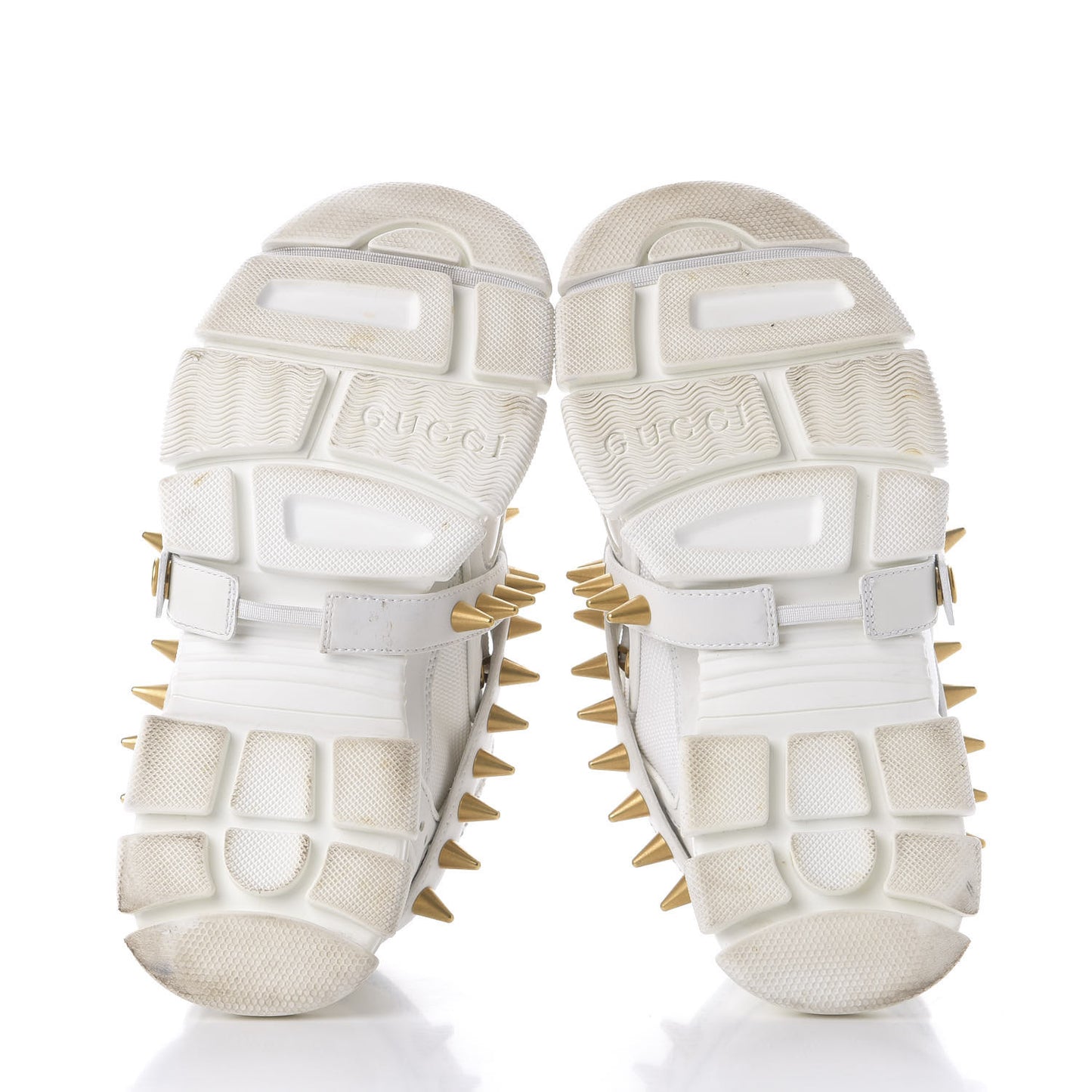 X SEGA Technical Canvas Calfskin Removable Studs Womens Flashtrek Sneakers 37 Great White