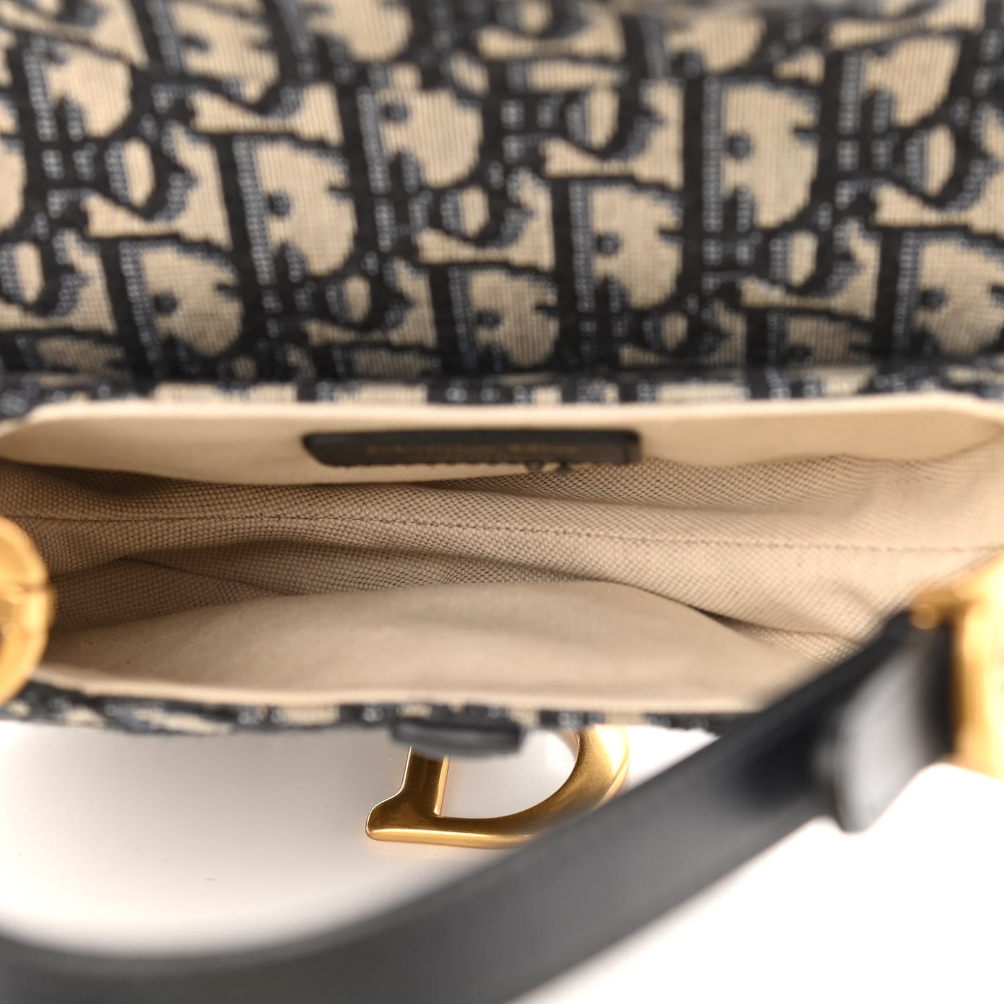 Oblique Mini Saddle Bag Blue