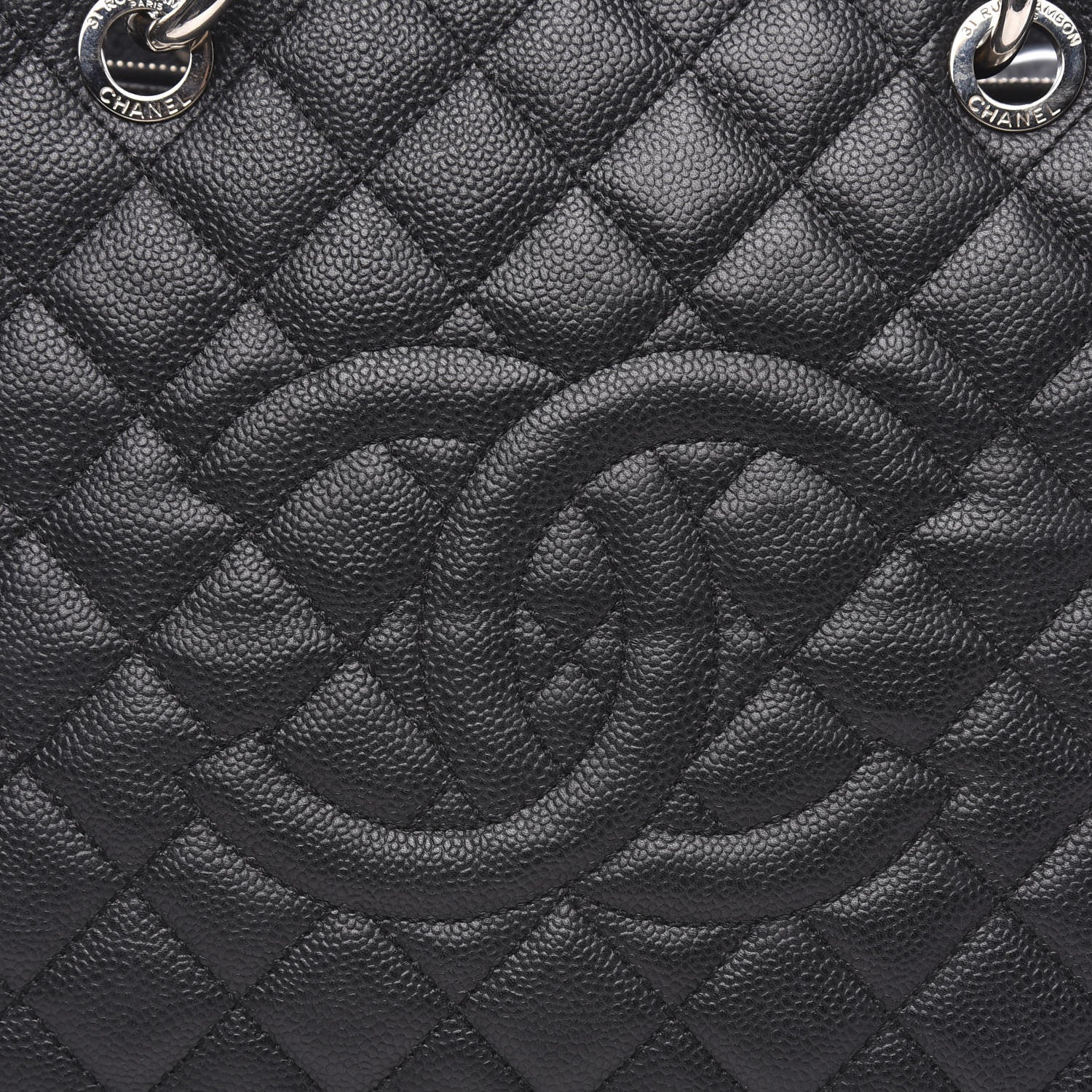 Chanel Caviar Quilted XL Grand Shopping Tote GST Black 11 of 11