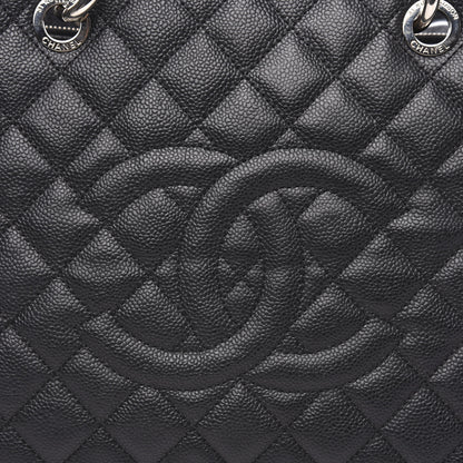 Chanel Caviar Quilted XL Grand Shopping Tote GST Black 11 of 11