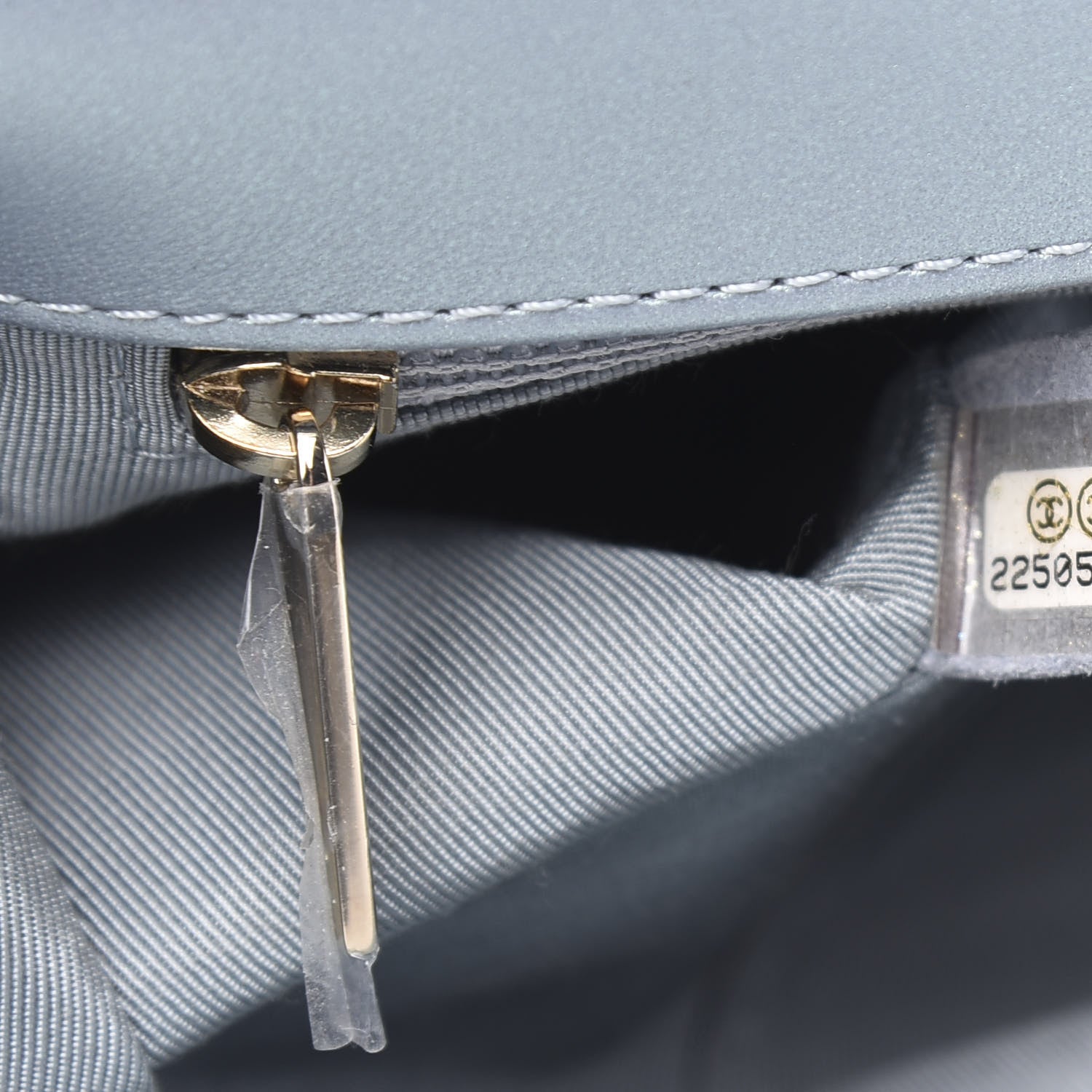 Chanel Iridescent Glazed Calfskin Quilted New Medium Boy Flap Light Blue 7 of 12