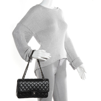 Chanel Caviar Quilted Medium Double Flap Black 2 of 8