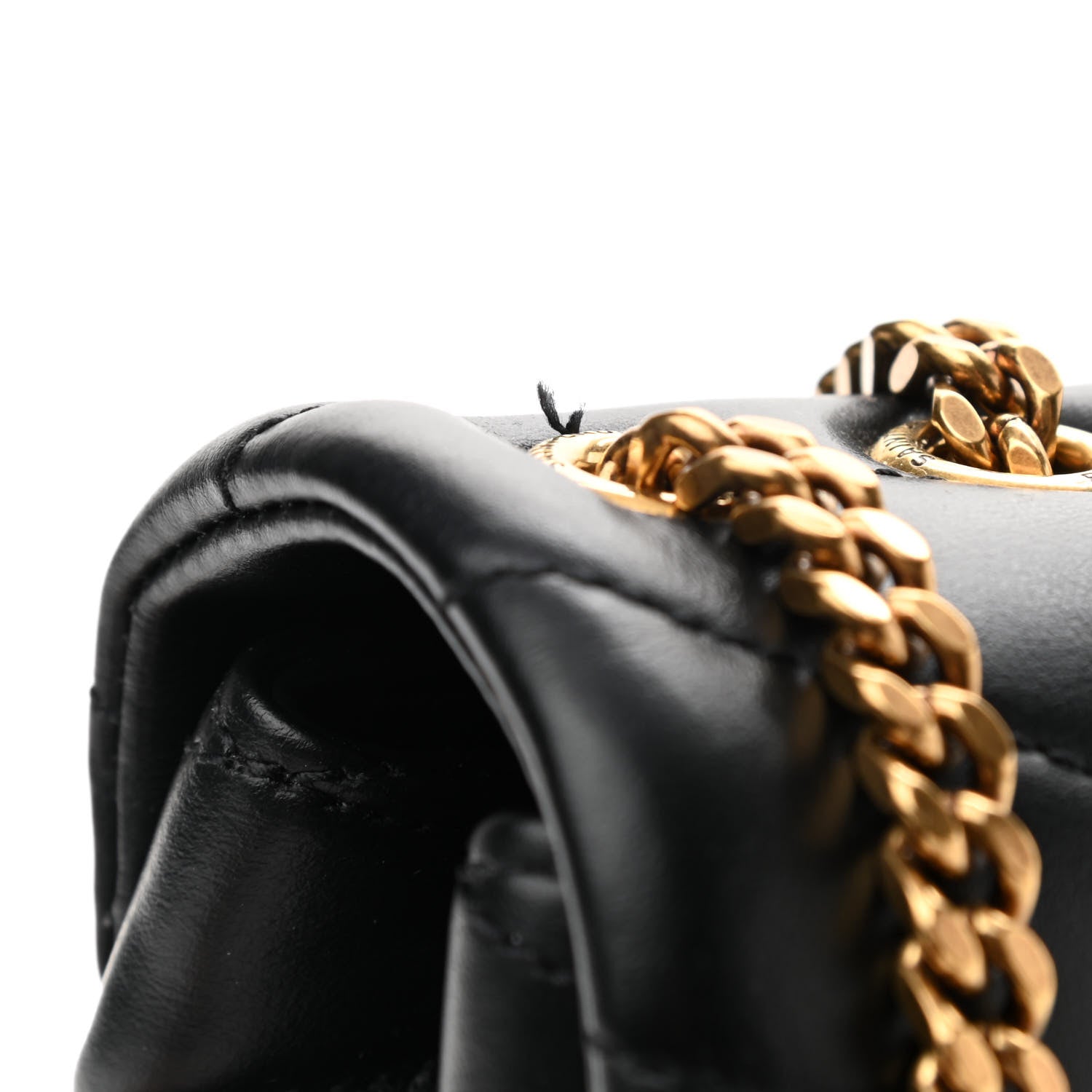 Saint Laurent Calfskin Y Quilted Monogram Small Loulou Chain Satchel Black 12 of 12