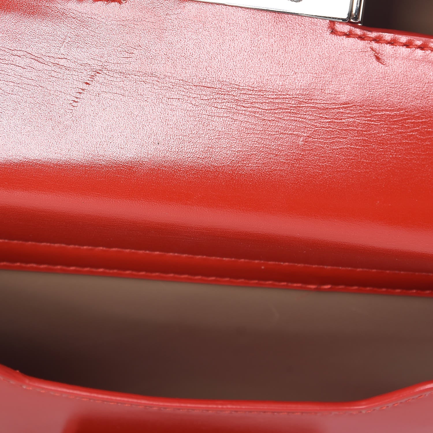 Balenciaga Calfskin Bal58 Shoulder Bag Red 9 of 18