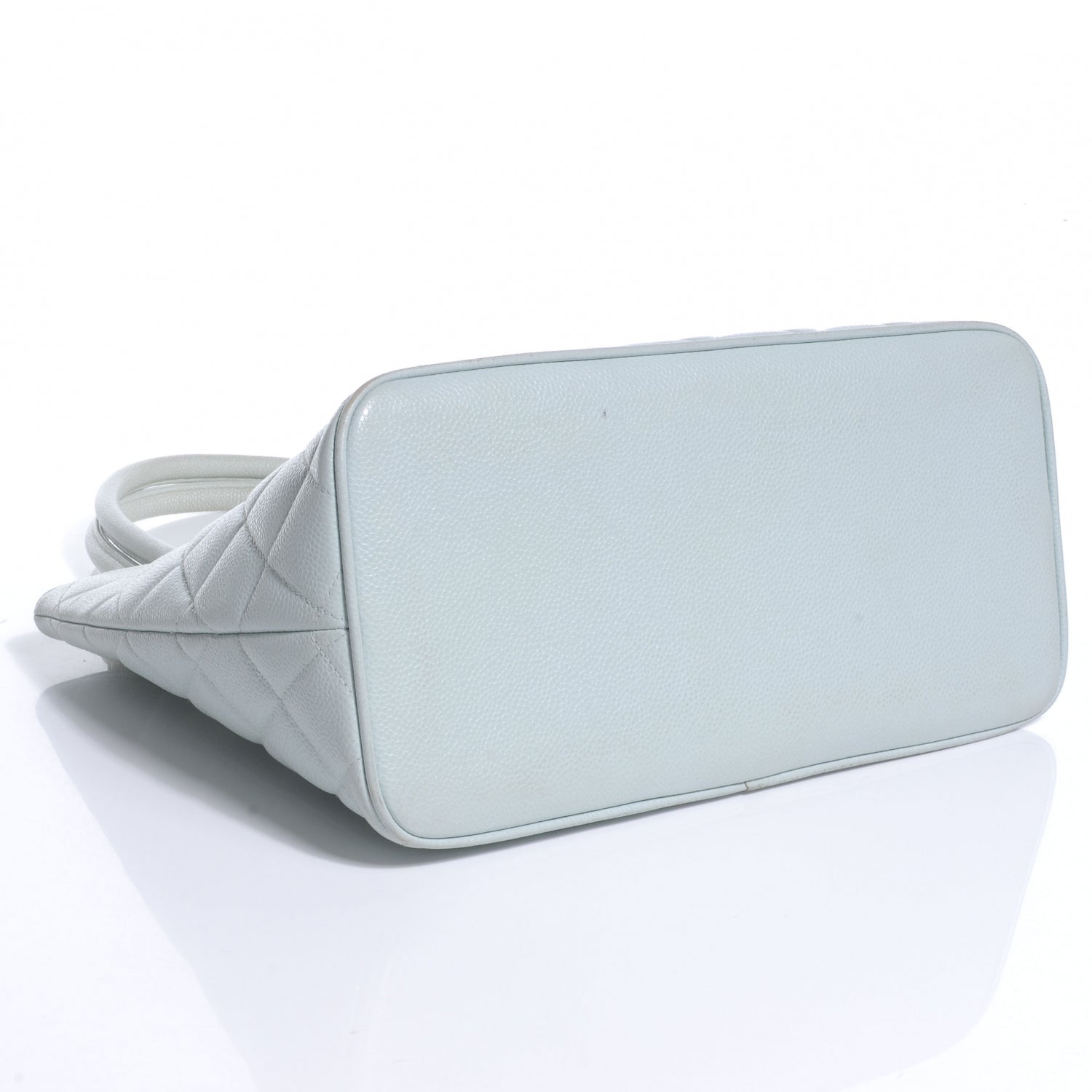 Chanel Caviar Medallion Tote Light Blue 4 of 8
