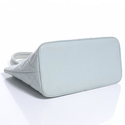 Chanel Caviar Medallion Tote Light Blue 4 of 8