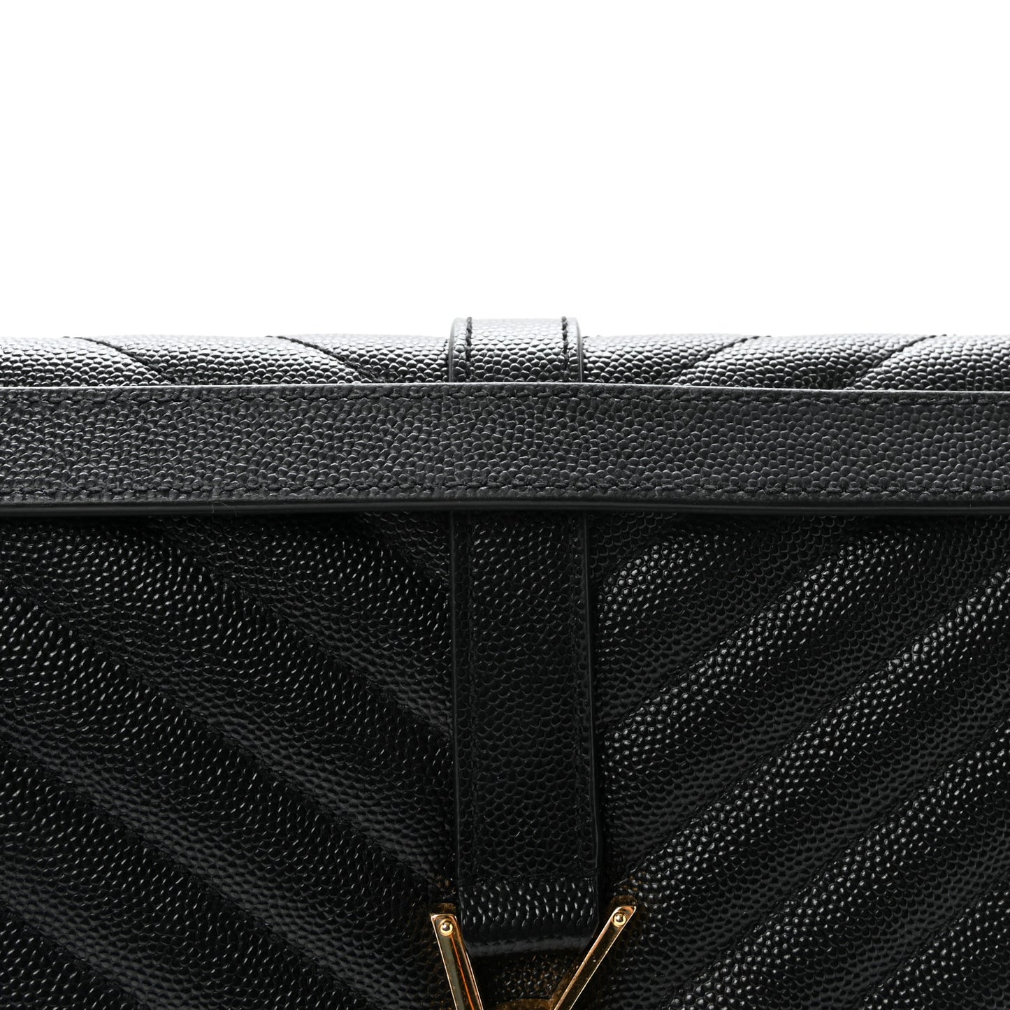 Grain De Poudre Textured Mixed Matelasse Large Triquilt Monogram Satchel Black