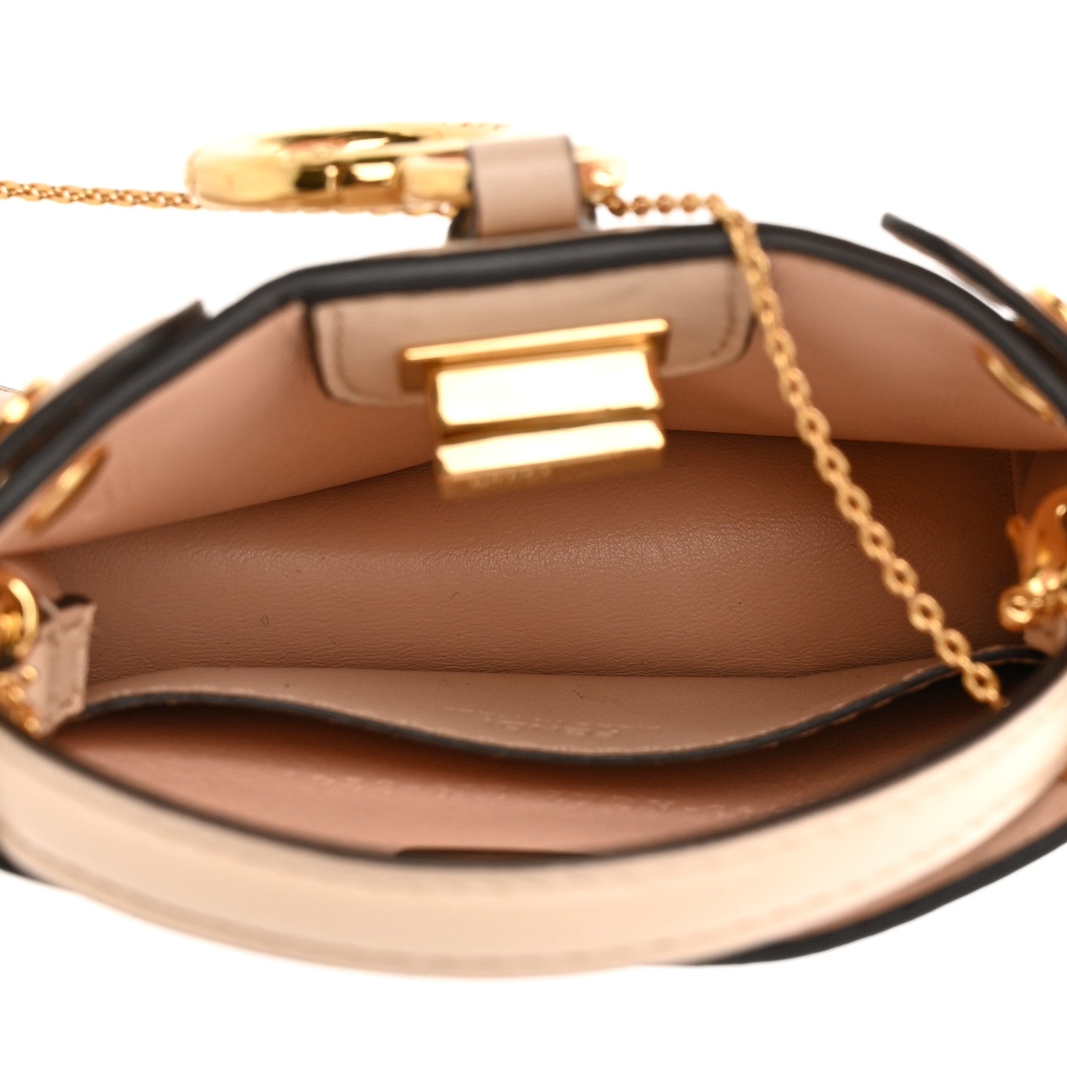 Fendi Nappa Sigma Pico Peekaboo Charm Poudre 5 of 10