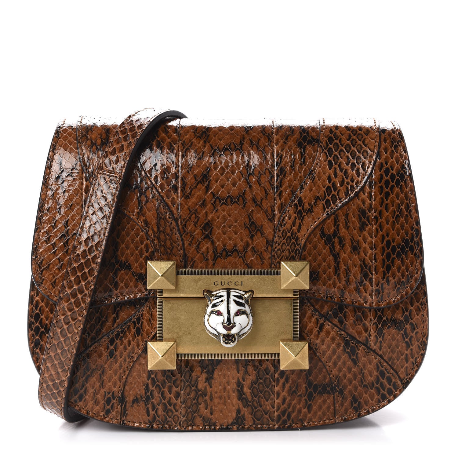 Gucci Elaphe Radiata Crystal Small Osiride Shoulder Bag Bright Cuir Ruby 1 of 11