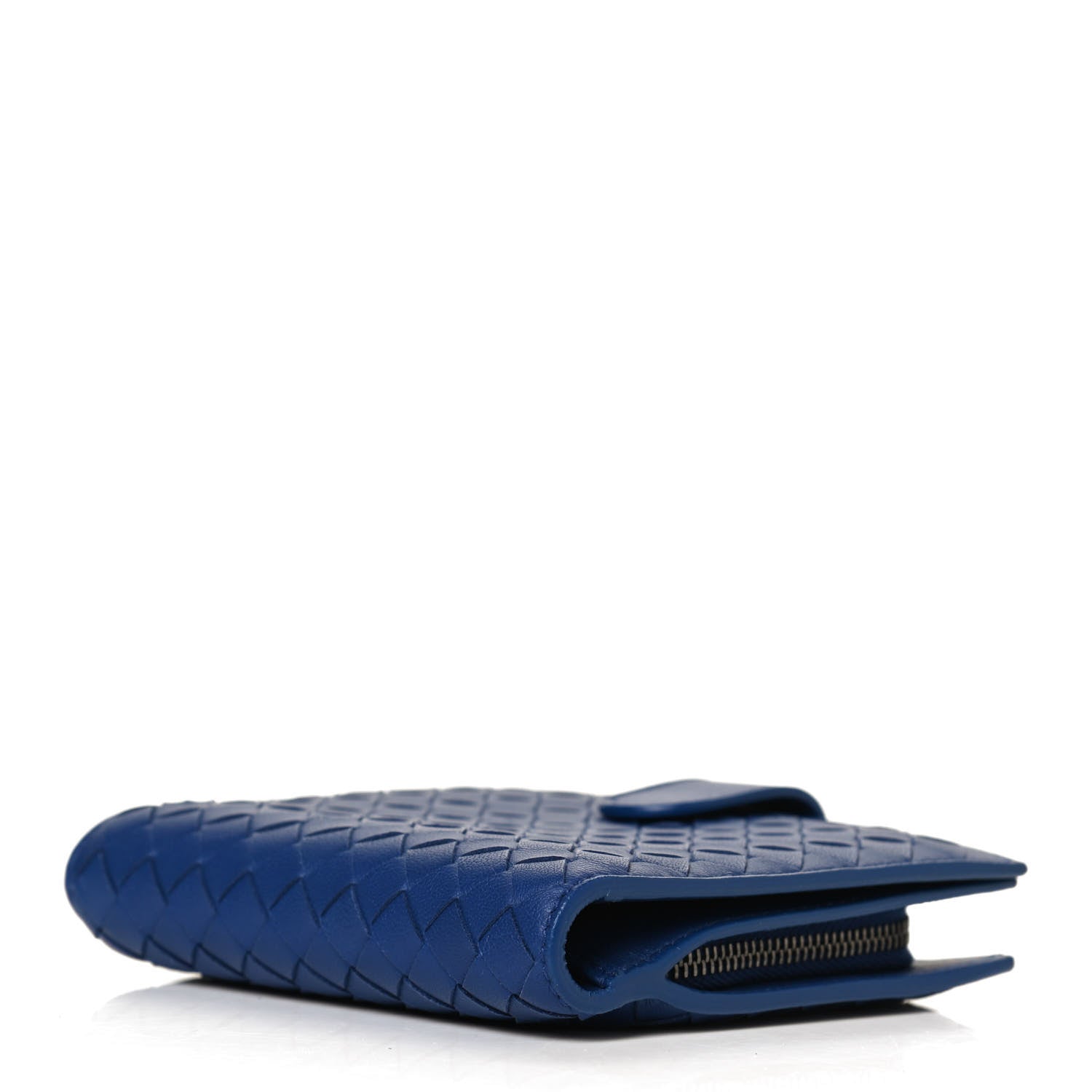 Bottega Veneta Nappa Intrecciato Mini Wallet Blue 4 of 11