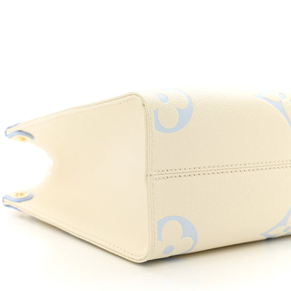 Louis Vuitton Empreinte Monogram Giant Onthego PM Latte Candy Blue 8 of 9