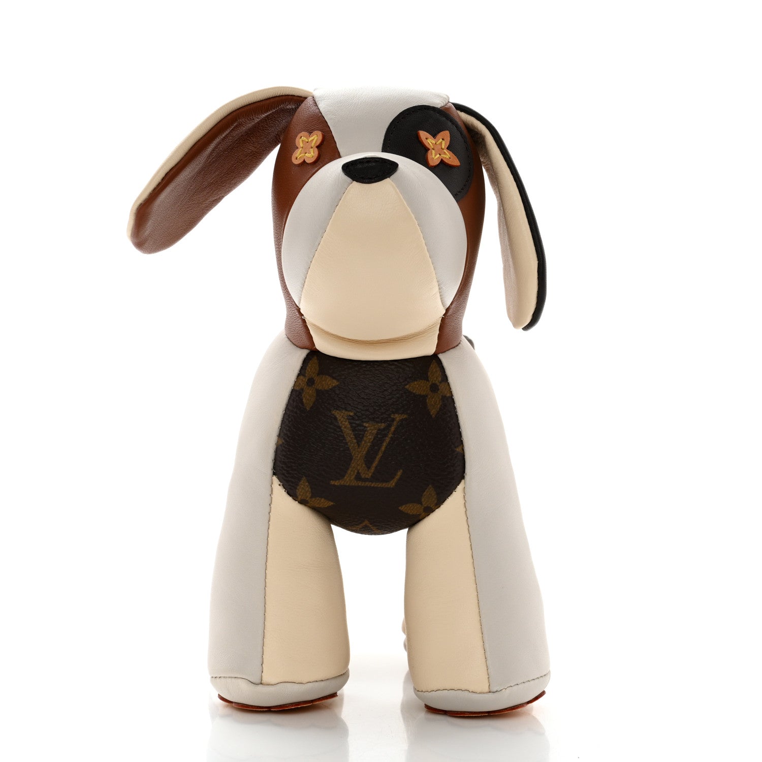 Louis Vuitton Calfskin Monogram Doudou Oscar Dog Beige 4 of 10