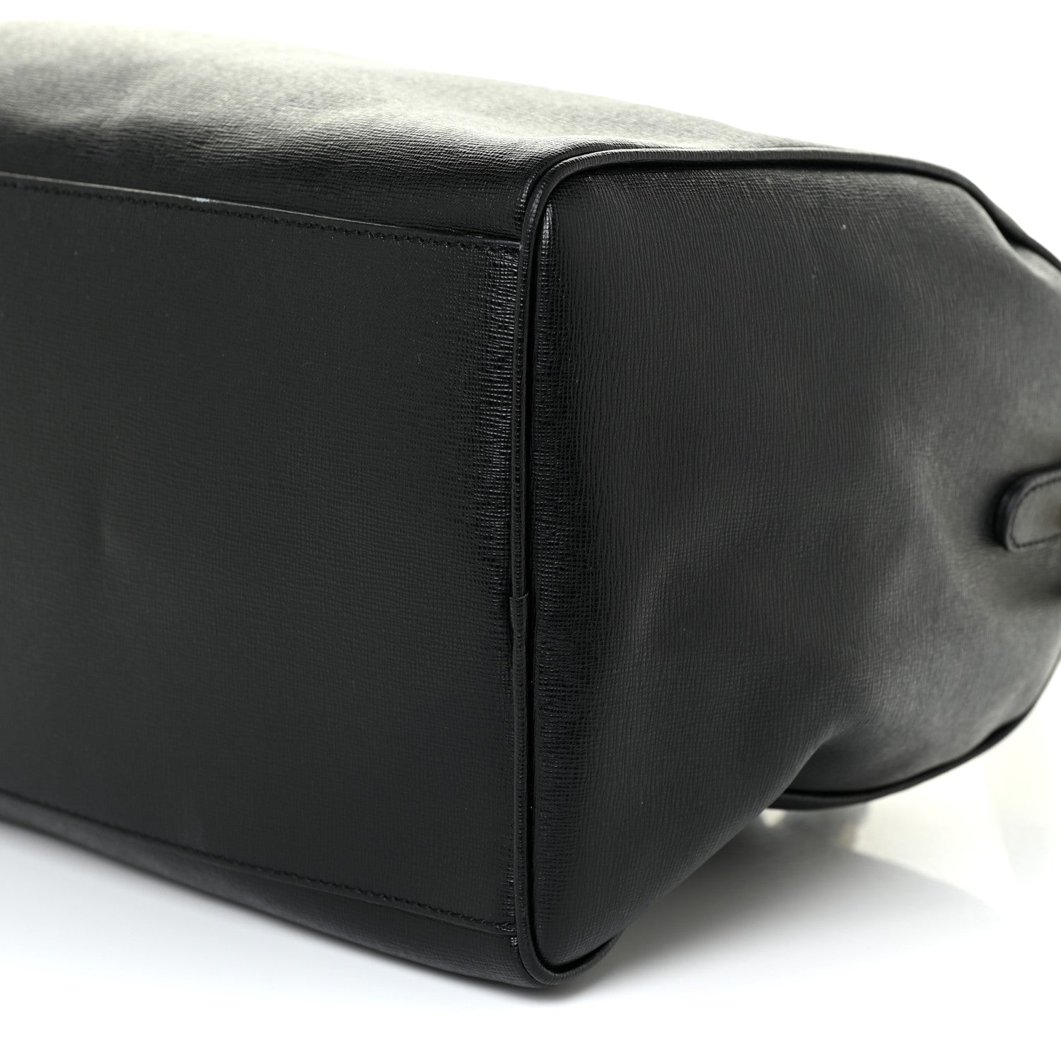 Versace Saffiano Calfskin Palazzo Duffle Bag Black 9 of 15