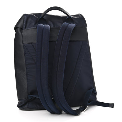 Louis Vuitton Calfskin Nylon V Line Pulse Backpack Navy Black 3 of 9