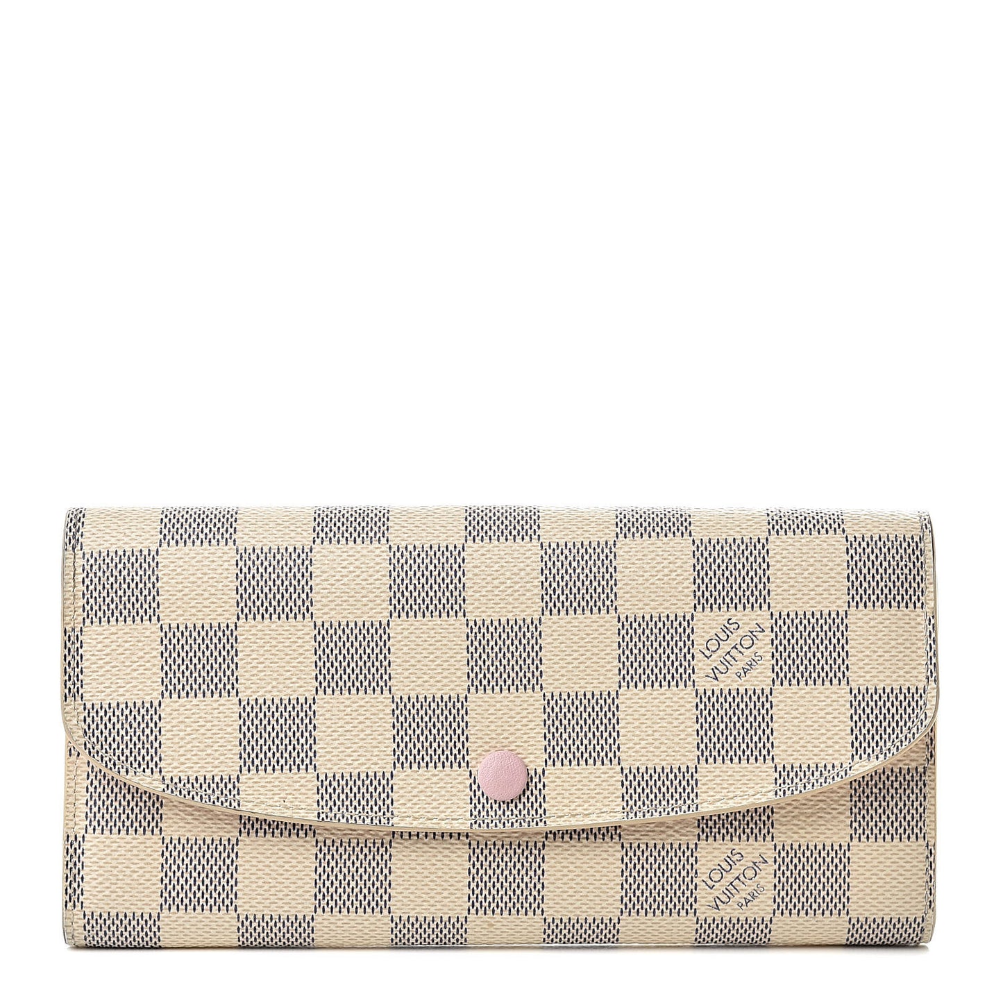 Damier Azur Emilie Wallet Rose Ballerine