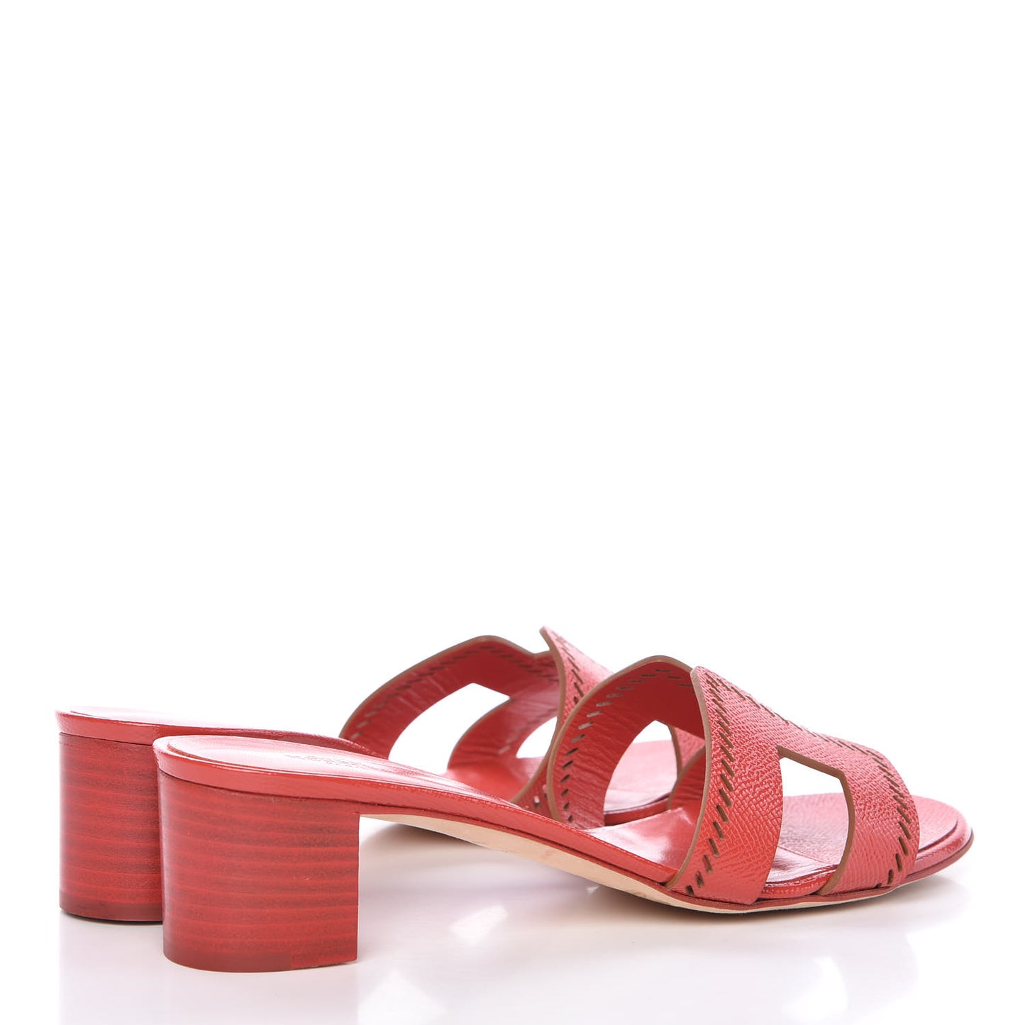 Patent Epsom Perforated Oasis Sandals 39 Pavot