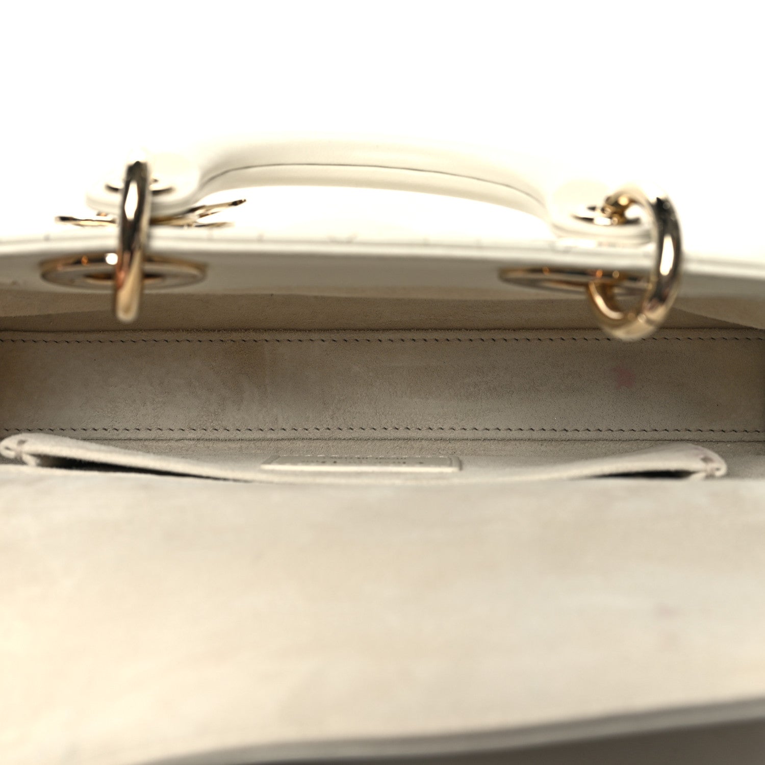 Christian Dior Lambskin Cannage Small Lady D-Joy Latte 5 of 11